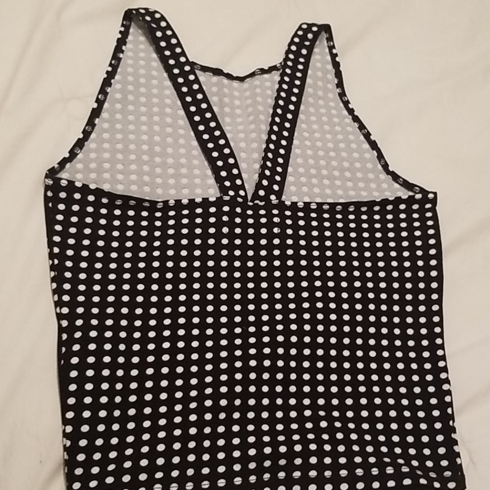 NWOT Abercrombie & Fitch polka dot crop top - Picture 2 of 4